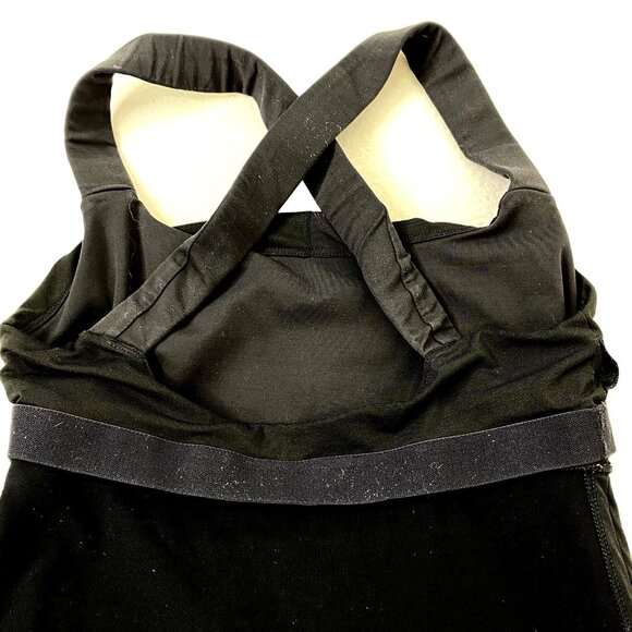 Lululemon Cross Back Tank Top Womens size 6 Black Bra Top Workout Yoga Running - Picture 8 of 9